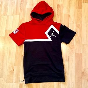 Jordan size S 8-10 red, black & white